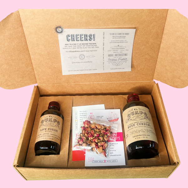Rose Champagne Mocktail Kit