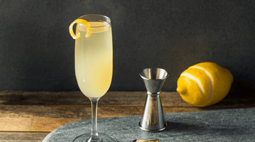 Non-Alcoholic French 75 Mocktail Cocktail Recipe