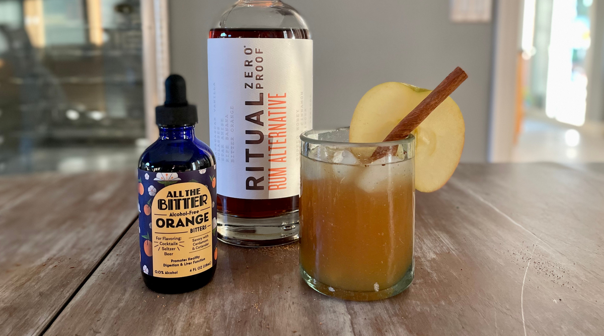 Cold "Spiked" Cider Mocktail