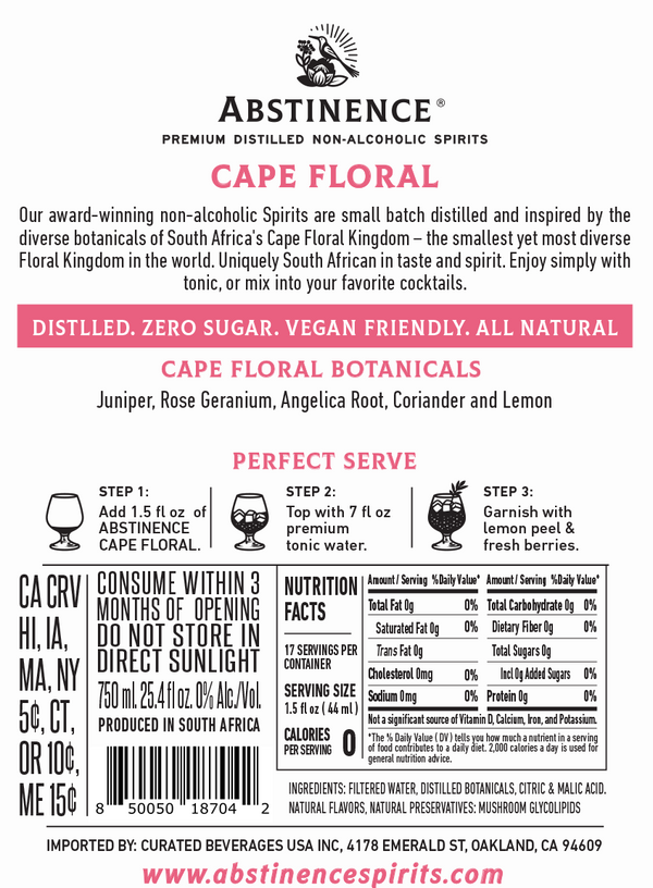 Abstinence Cape Floral