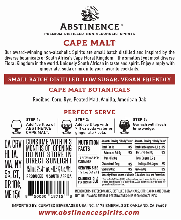 Abstinence Cape Malt