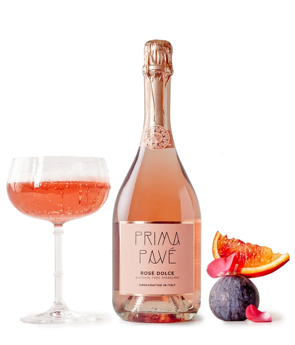 Prima Pavé Rosé Dolce Demi-Sec with fruit