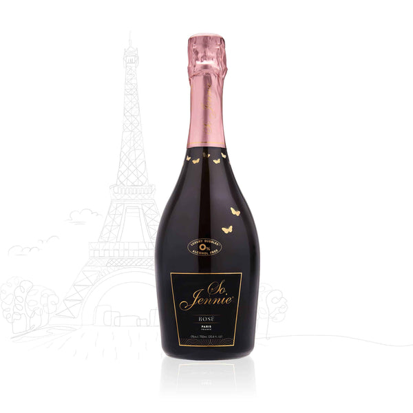 So Jennie Paris Rosé Bubbly 750ml non-alcoholic sparkling wine