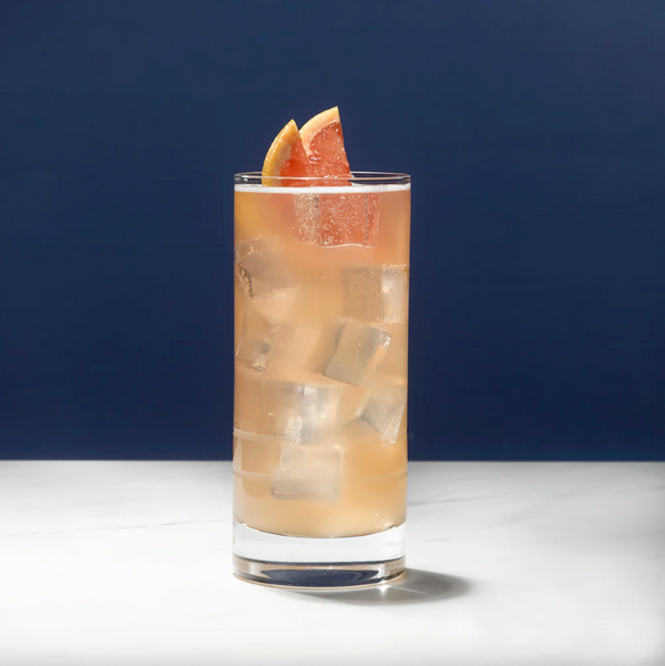 Non-alcoholic Paloma mocktail