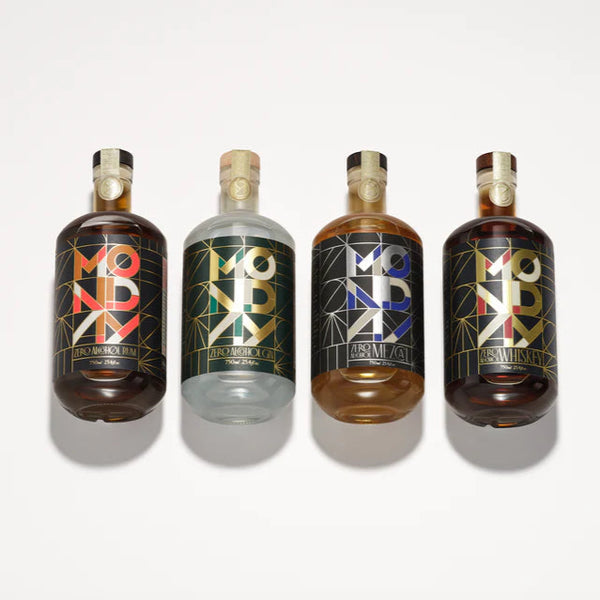 MONDAY Zero Alcohol Spirit Bundle | non-alcoholic spirit alternatives for gin, whiskey, rum and mezcal