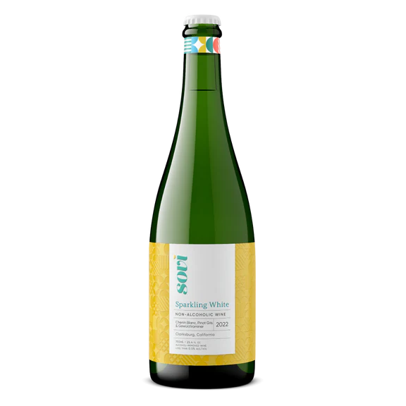 Sovi non-alcoholic sparkling white wine champagne alternative