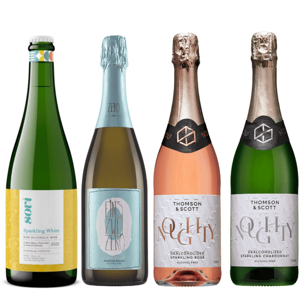 non-alcoholic sparkling wine Champagne alternatives from Sovi, Leitz and Noughty