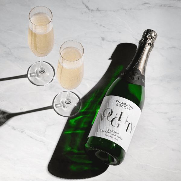noughty alcohol-free sparkling chardonnay champagne alternative
