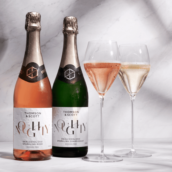 Noughty Non-Alcoholic Sparkling Chardonnay and Rosé Wine Alternatives