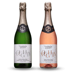 Noughty Non-Alcoholic Sparkling Chardonnay and Rosé Wine Alternatives