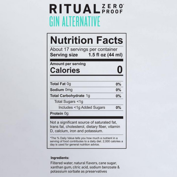 Ritual Zero Proof Gin Alternative - The Dry Goods Beverage Co.