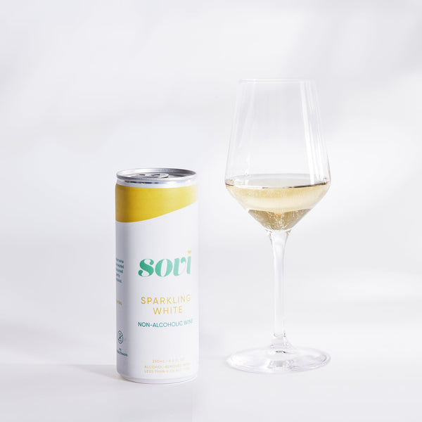 Sparkling White Cans by Sovi